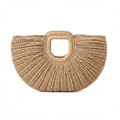 Boho Straw Beach Bag - AI Generated