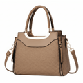 Camel Structured Handbag – No Logo