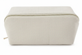 Cream Herringbone Pouch - No Monogram