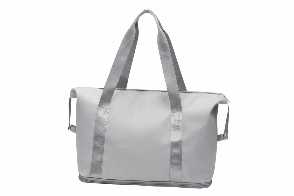 Gray Travel Tote Bag – No Logo