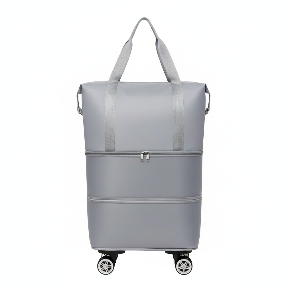 Grey Duffle Pure White