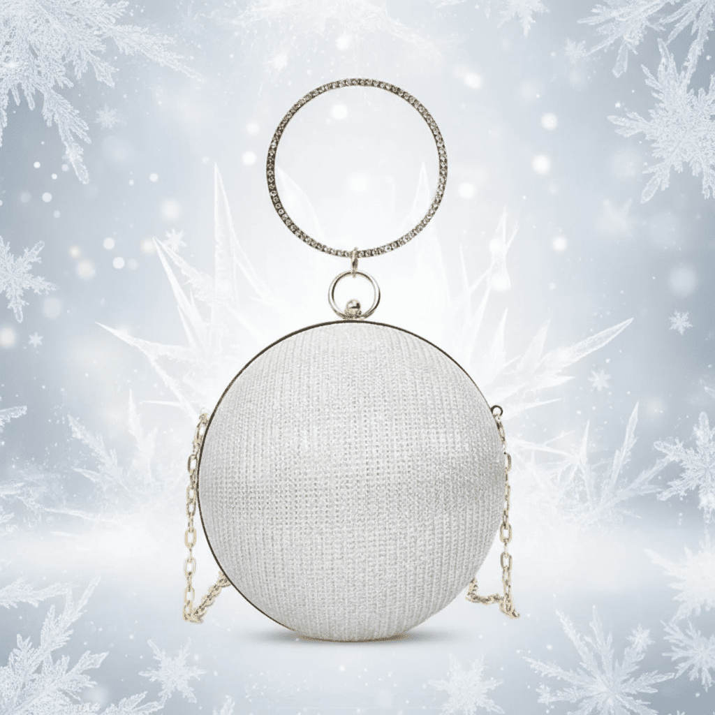 Icy Silver Crystal Background