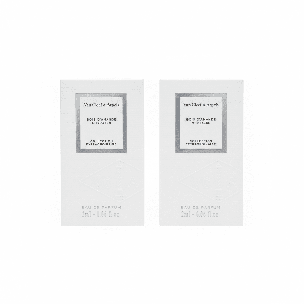 Van Cleef & Arpels Bois d'Amande EDP Sample Bundle 2x2ml on white background