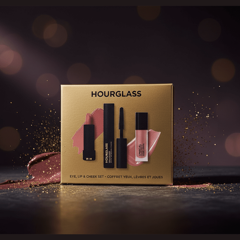 Hourglass Eye Lip and Cheek Set moody editorial