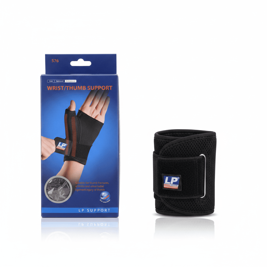 LP Support Wrist Thumb Support 576 with box - white background