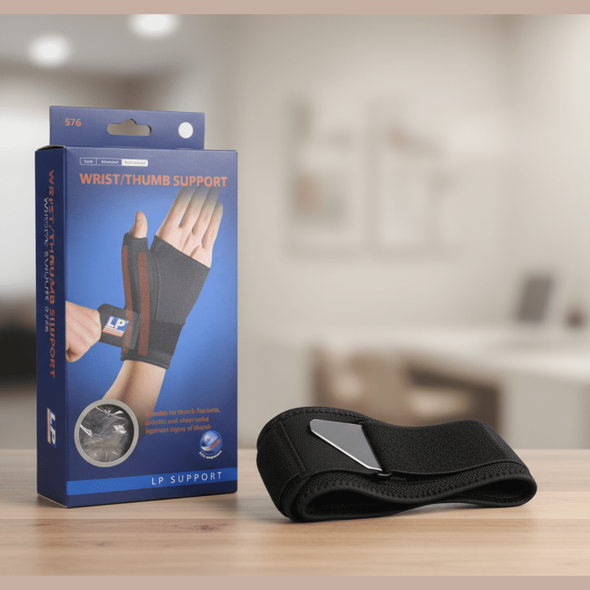 LP Support Wrist Thumb Support 576 with box - lifestyle
