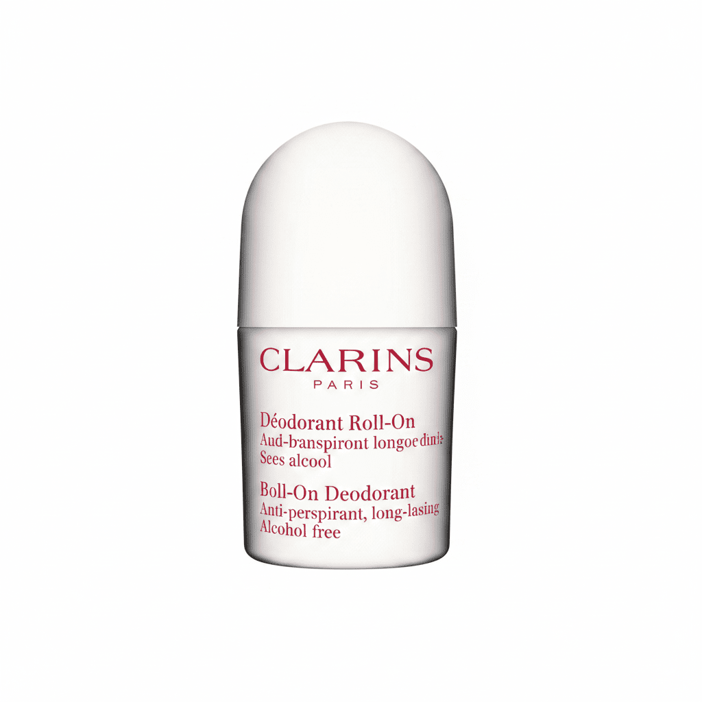 Clarins Gentle Care Roll-On Deodorant white background