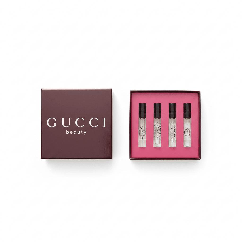 Gucci Beauty Miniature Fragrance Gift Set 4x1.5ml on white background