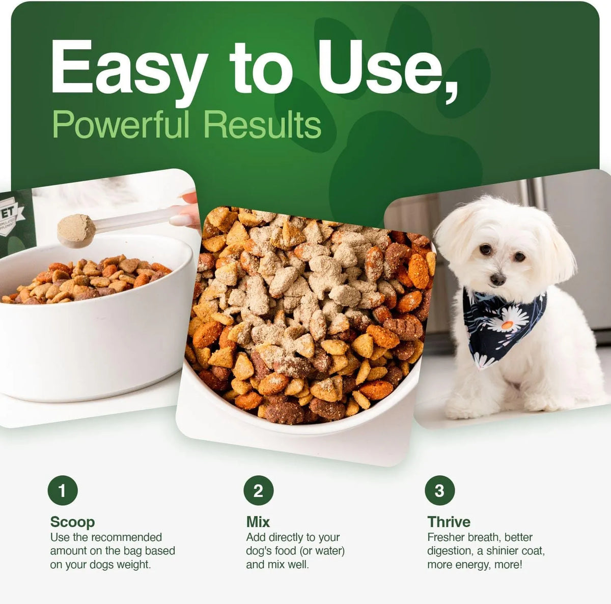Iron Paws Human-Grade Superfood Dog Supplement Powder 3.5 oz