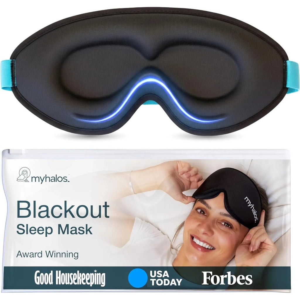 MyHalos Halo 100% Blackout Sleep Mask With Storage Pouch