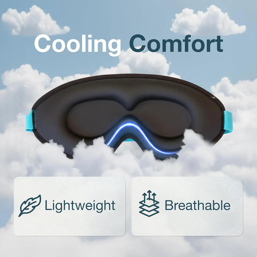 MyHalos Halo 100% Blackout Sleep Mask With Storage Pouch