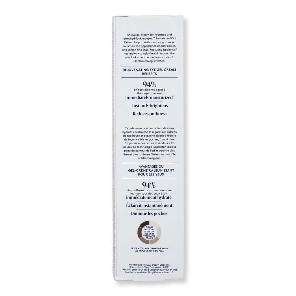 Obagi Daily Hydro-Drops Rejuvenating Eye Gel Cream 0.5 fl oz