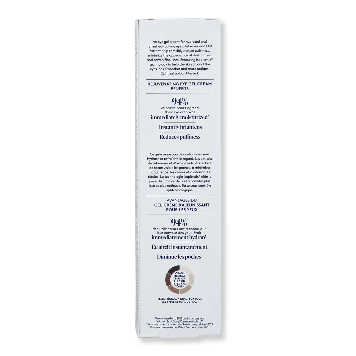 Obagi Daily Hydro-Drops Rejuvenating Eye Gel Cream 0.5 fl oz