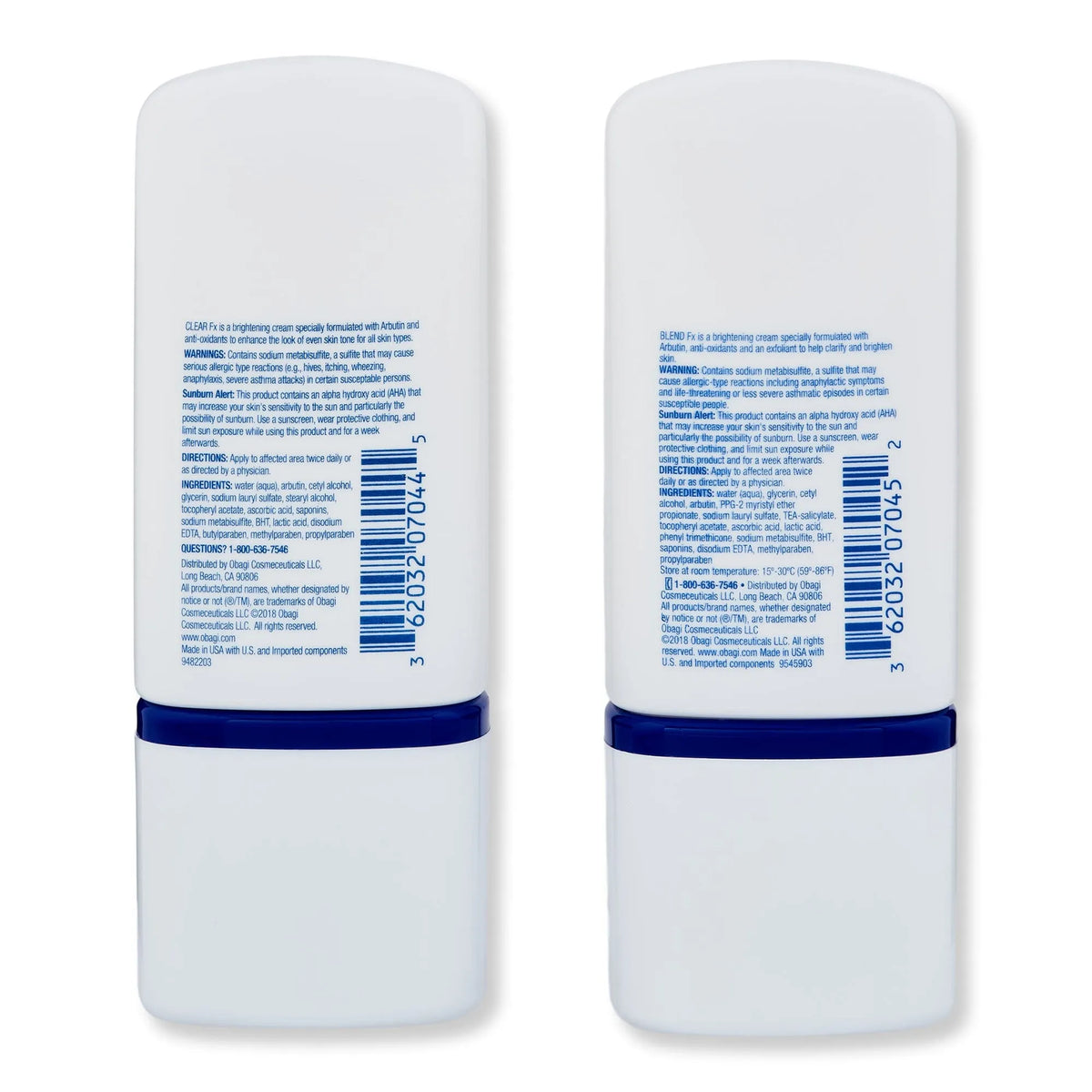 Obagi Nu-Derm Clear Fx 2 oz & Blend Fx 2 oz