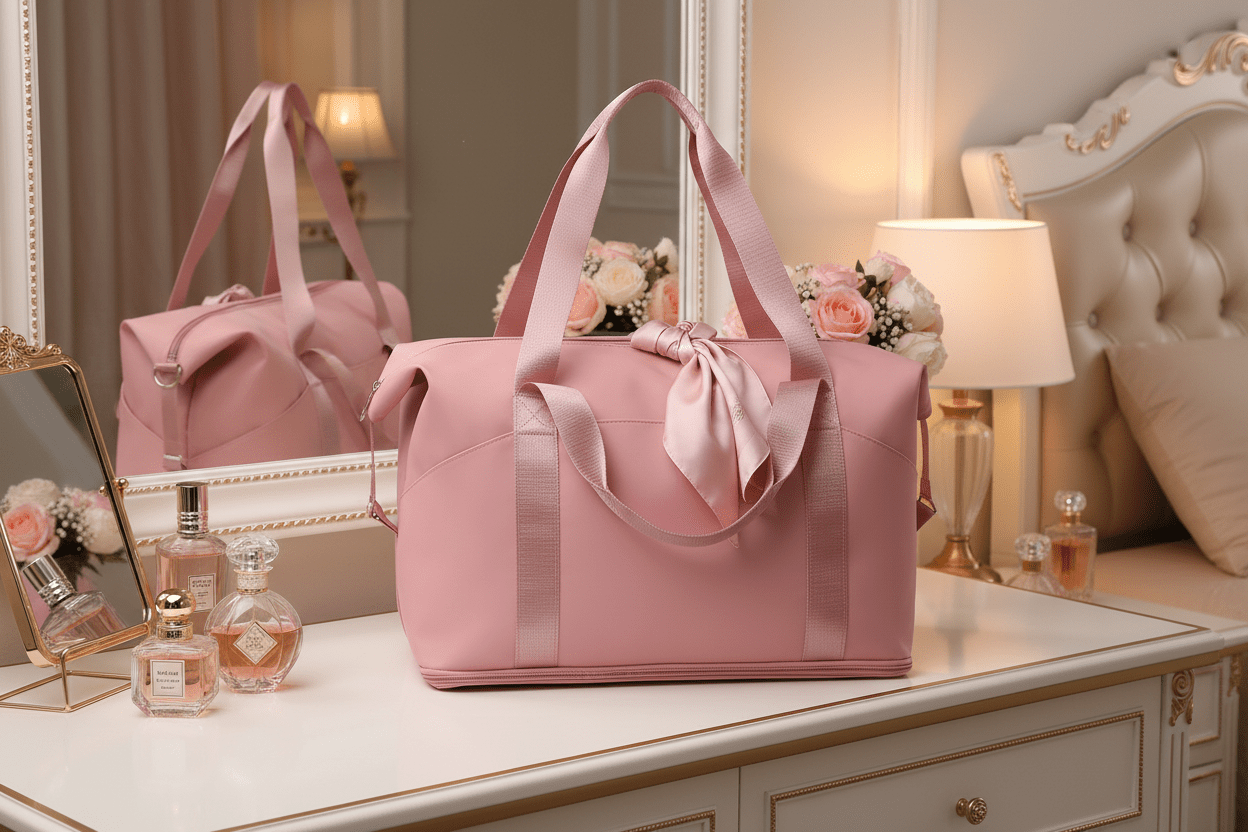 Pink Bag - Luxury Bedroom Background