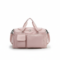 Pink Duffel Bag White Background