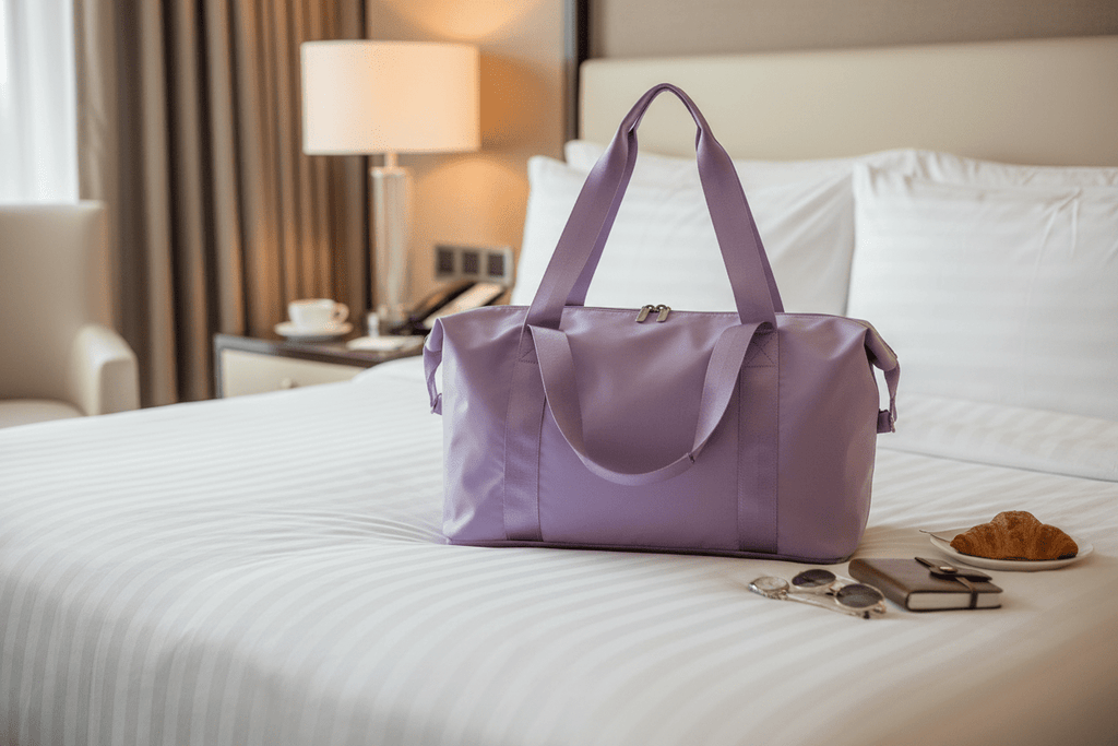 Purple Bag - Hotel Room Background