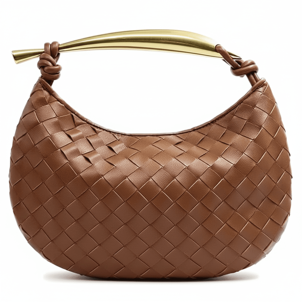 Tan Brown Hobo Bag – White Background